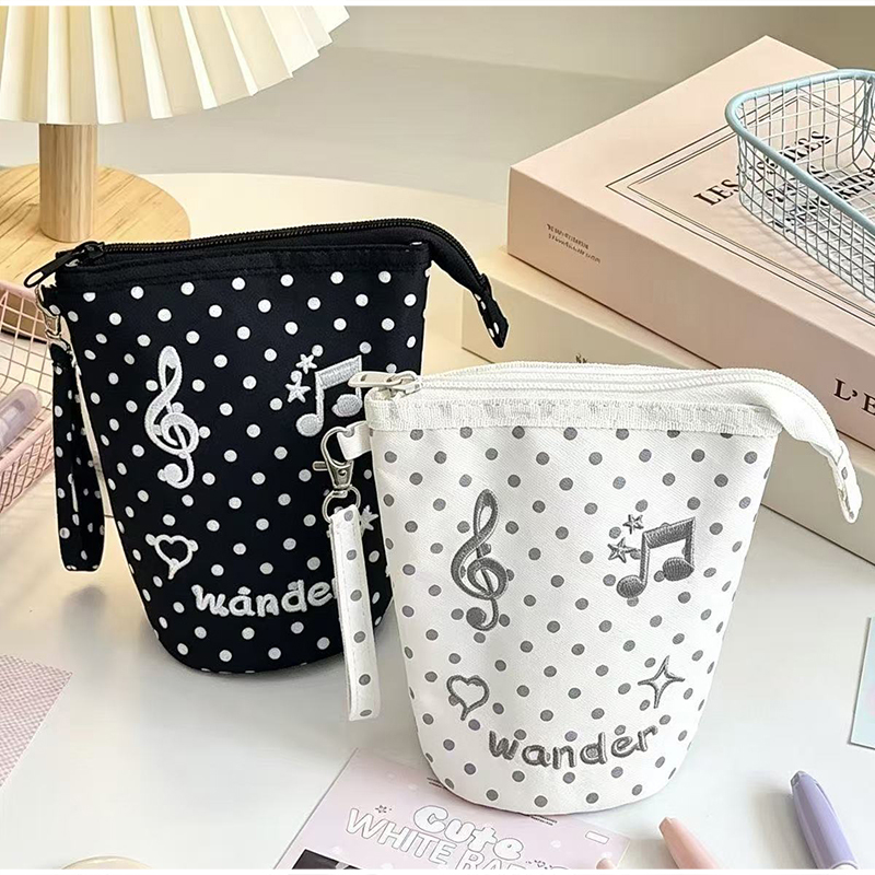 Kawaii Polka Dot Music Note Em - đánh giá và giá Pencil Case Large