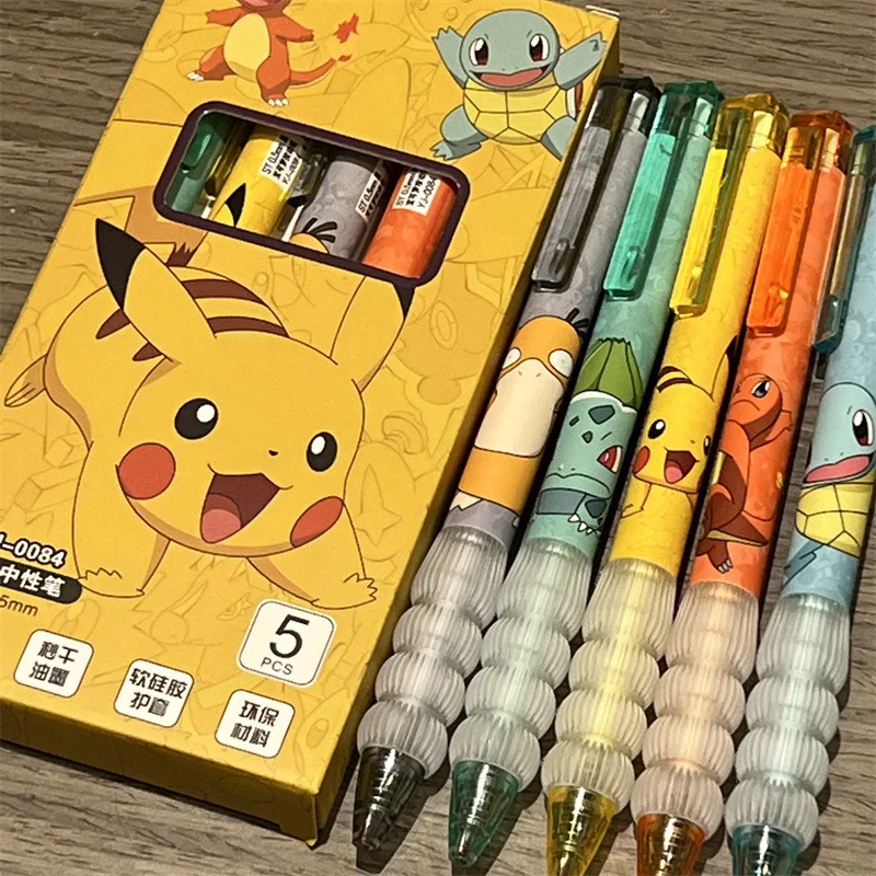 5pcs Pikachu Gel Pen Set Pokem - đánh giá và giá Gel Ink Pen Set