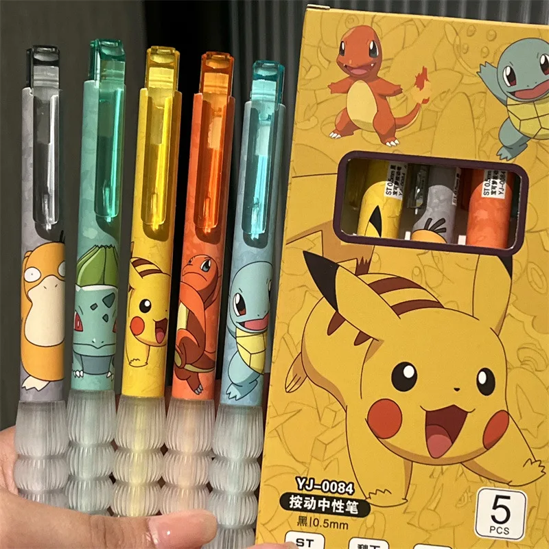 5pcs Pikachu Gel Pen Set Pokem - đánh giá và giá Gel Ink Pen Set