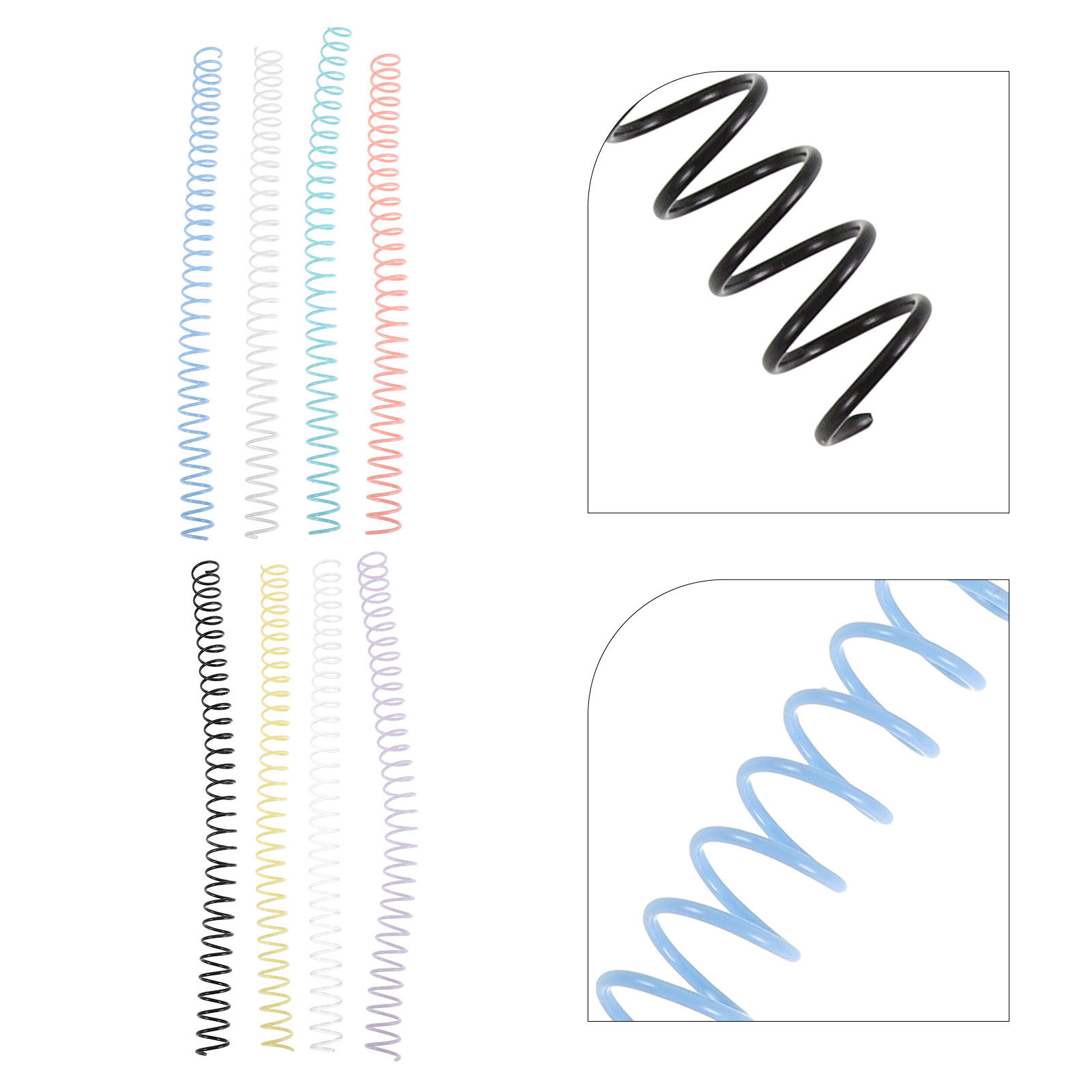 8Pcs Plastic Spiral Binding Co - đánh giá và giá Binding Comb Plastic