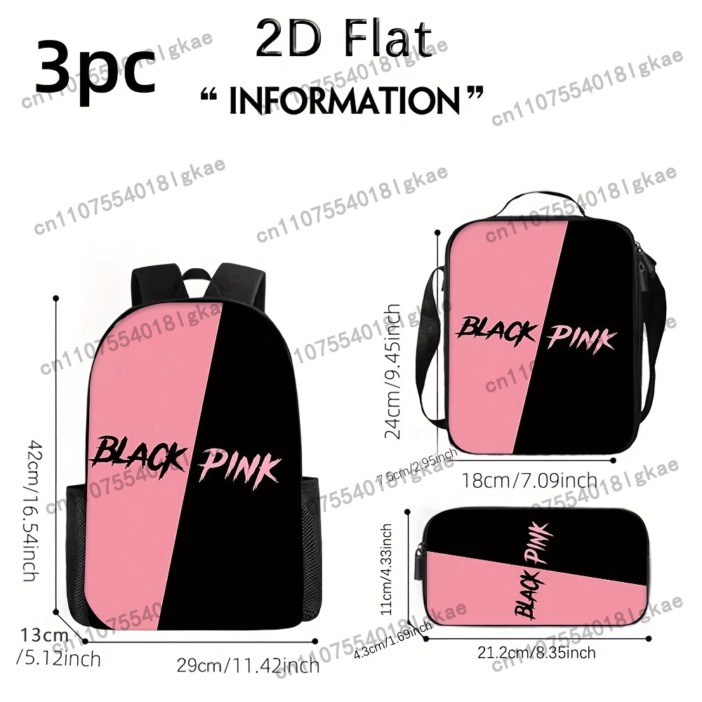3pcs Summer Essential KPOP Bac - đánh giá và giá Pencil Case Large