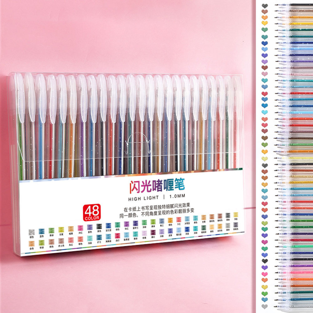 Glitter Gel Pen Set Smoothing  - đánh giá và giá Gel Ink Pen Set