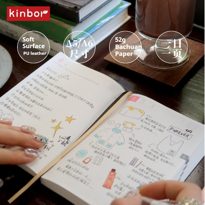 kinbor 2027 Daily Planner(One  - đánh giá và giá Notebook Dotted A5