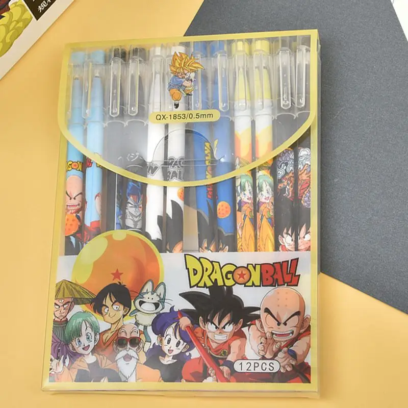 12PCS/Set Dragon Ball Gel Pen  - đánh giá và giá Office Supply Office Stationery Items